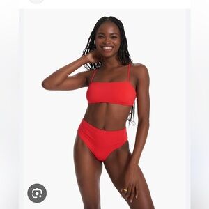 Vuori Women's Bikini Top Size Small Red NWT***Sold Out***